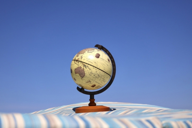 地球儀の写真